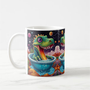 Taza De Café Dinosaurios en el espacio y aventuras de Dino