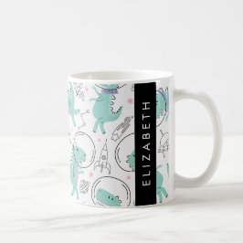 Taza De Café Dinosaurios Espaciales, Dinosaurios Cutos, Estrell
