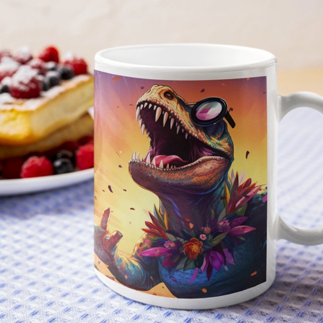 Taza De Café Dinosaurios Scary & Cute versión 12 Mug (Dinosaurs Scary & Cute version 12 Mug
)