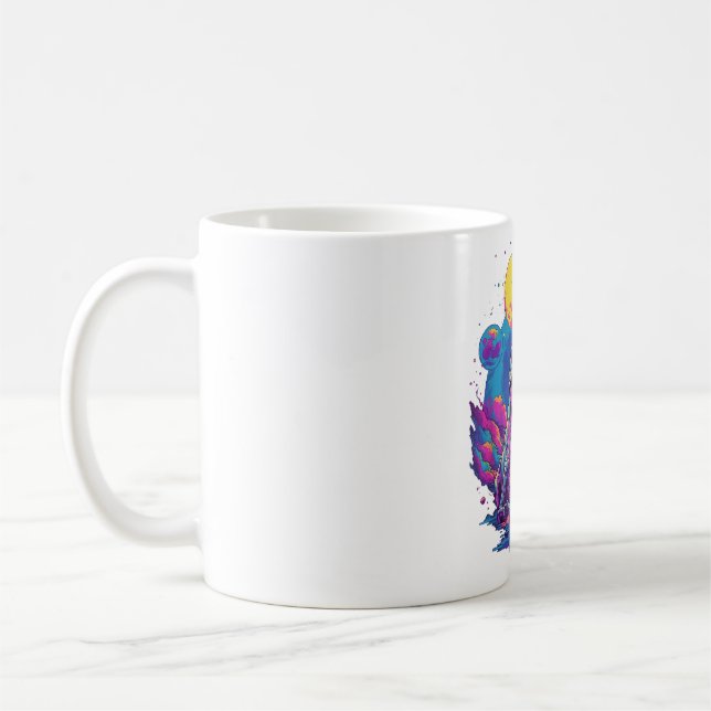 Taza De Café Dinosaurios Xmas Árbol de búfalo Tapado Trex Dinos (Izquierda)