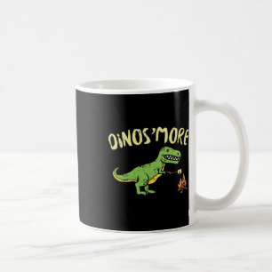 Taza De Café Dinosmore Divertido Dino Smore Camping Campamento 