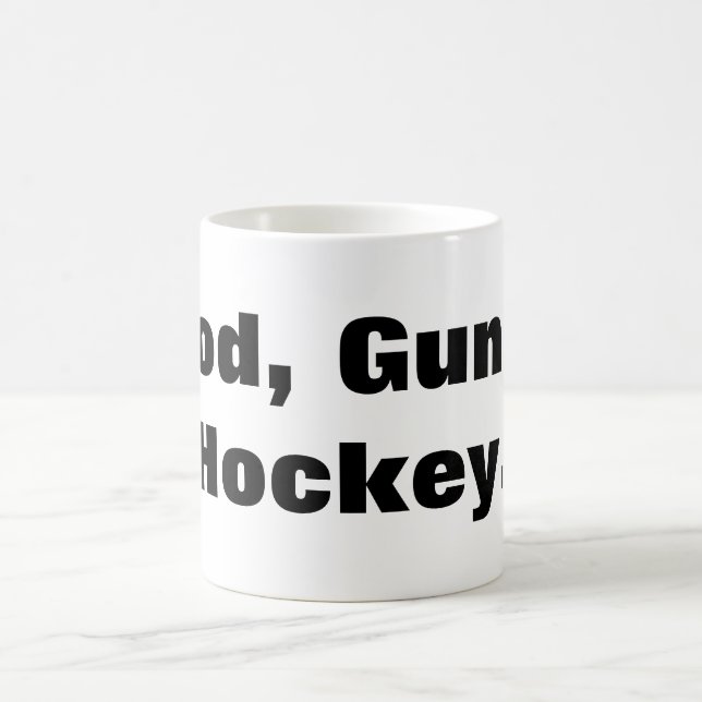 Taza De Café Dios, armas, hockey (Centro)