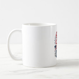 Taza De Café Dios bendiga a Estados Unidos Camiseta vintage pat