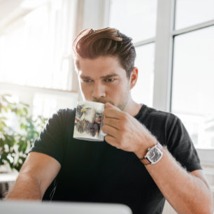 Taza De Café Dios bendiga a Estados Unidos Patriótico Águila Ac