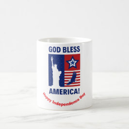Taza De Café "Dios bendiga a Estados Unidos" Personalizado de S