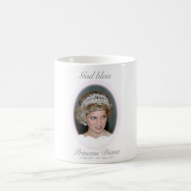 Taza De Café Dios bendiga a la princesa Diana (Centro)