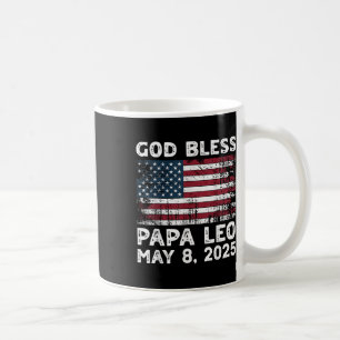 Taza De Café Dios bendiga a Papa Leo al nuevo Papa León America