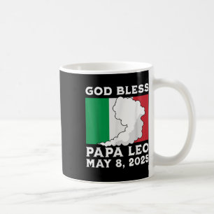 Taza De Café Dios bendiga a Papa Leo, Papa italiano Leo 2025