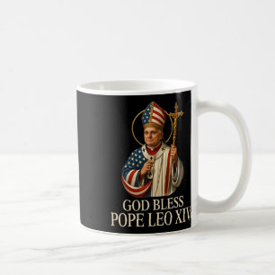 Taza De Café Dios bendiga al nuevo Papa León Xiv Iglesia Católi