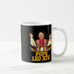 Taza De Café Dios bendiga al Papa León Xiv Papa León Xiv