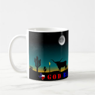 Taza De Café Dios bendiga al solitario estado de Texas