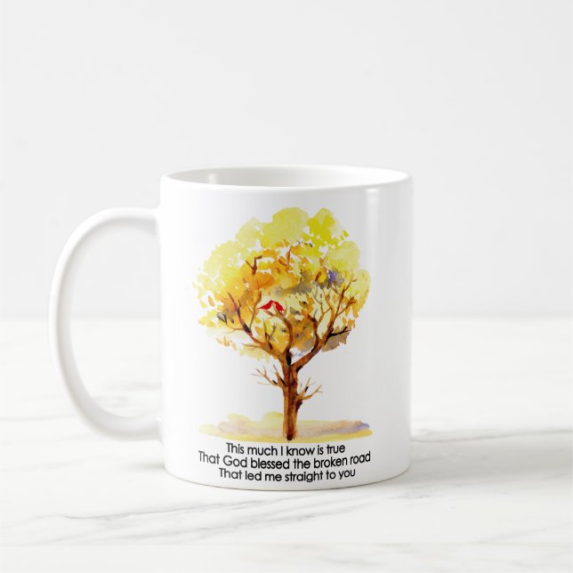 Taza De Café Dios bendijo el camino roto (Izquierda)