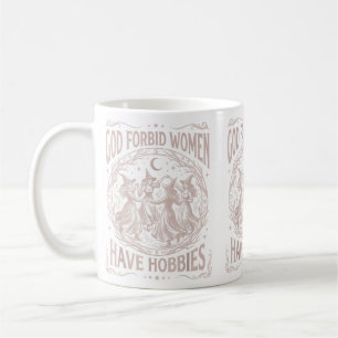 Taza De Café Dios Celestial Retro Prohíba que las Mujeres Tenga