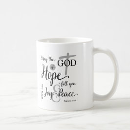 Taza De Café Dios de Esperanza te Llene de Alegría y Paz