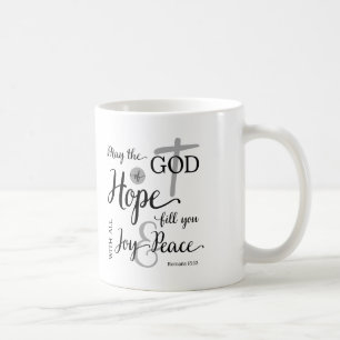 Taza De Café Dios de Esperanza te Llene de Alegría y Paz