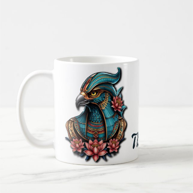Taza De Café Dios del Halcón Egipcio. (Izquierda)