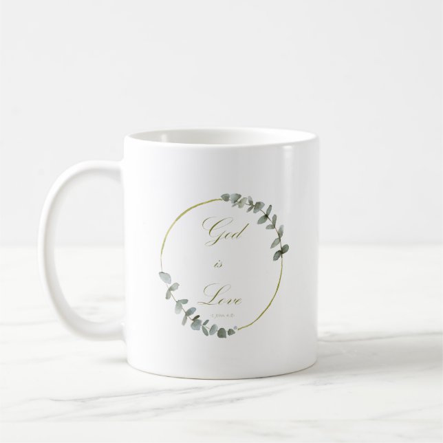 Taza De Café Dios es amor Mug (Izquierda)