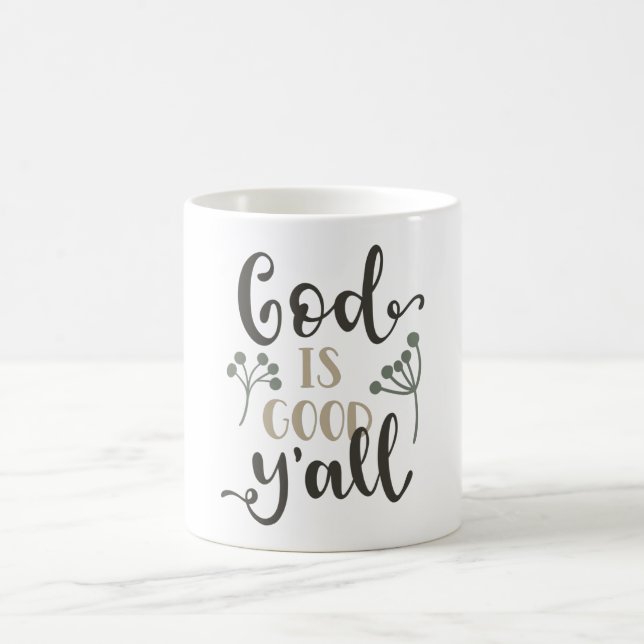Taza De Café Dios es bueno para todos (Centro)