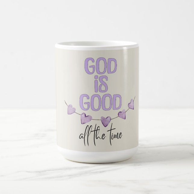 Taza De Café Dios es bueno todo el tiempo (Centro)