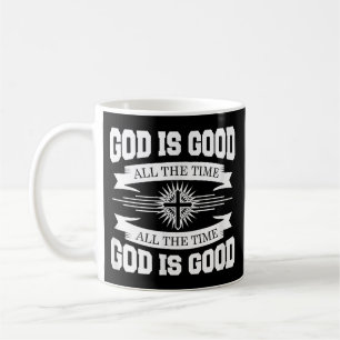 Taza De Café Dios es bueno todo el tiempo - cristiano