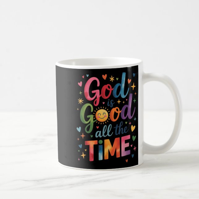 Taza De Café Dios Es Bueno Todo El Tiempo Jesucristo Cristiano  (Derecha)