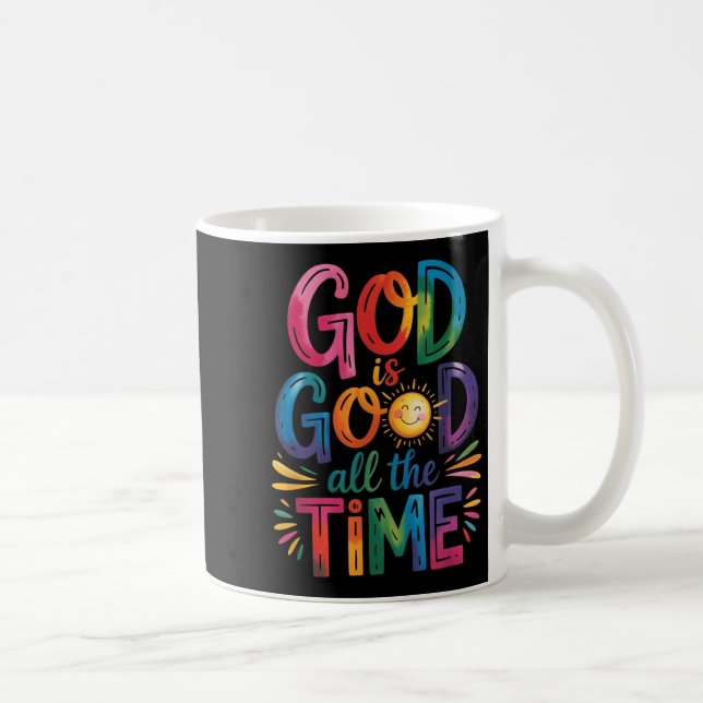 Taza De Café Dios Es Bueno Todo El Tiempo Jesucristo Cristiano  (Derecha)