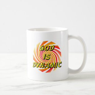 Taza De Café Dios es cristiano dinámico