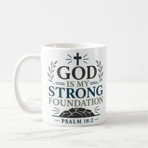 Taza De Café Dios Es Mi Fuerte Fundación Cita De Fe