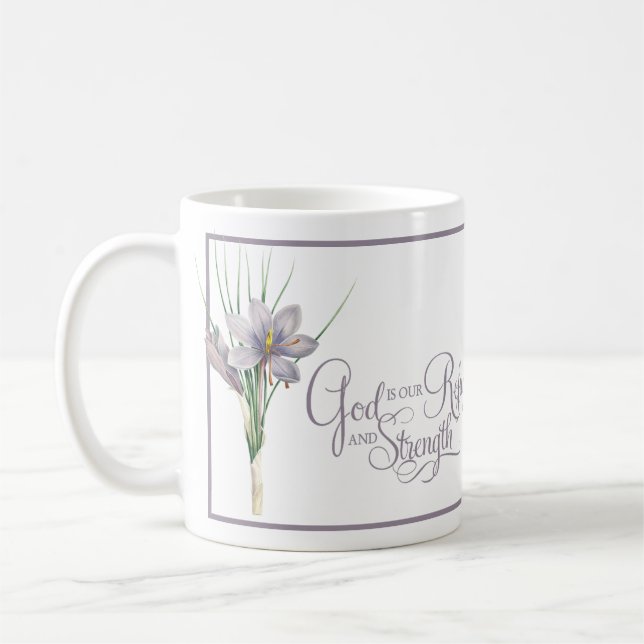 Taza De Café Dios es nuestro Refugio y fortaleza  (Izquierda)