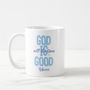 Taza De Café Dios es un buen nombre personalizado