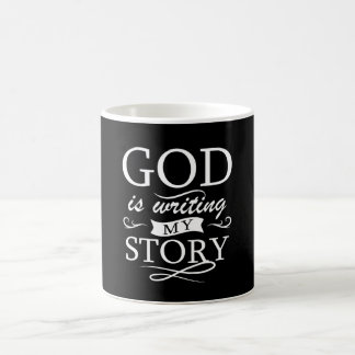 Taza De Café Dios está escribiendo mi historia fe cristiana
