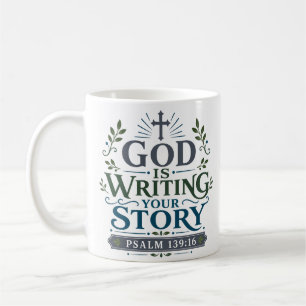 Taza De Café Dios Está Escribiendo Tu Historia Cita de Fe Crist