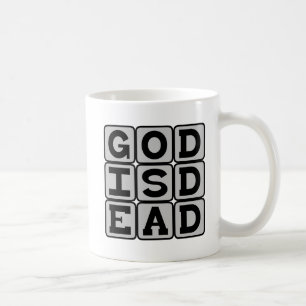Taza De Café Dios ha muerto, afirmación atea de Nietzsche