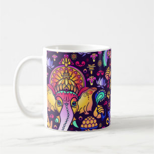 Taza De Café Dios hindú de Ganesh: La Seamless festiva