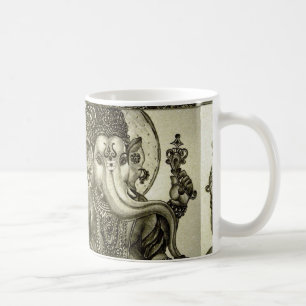 TAZA DE CAFÉ DIOS HINDÚ DEL ELEFANTE