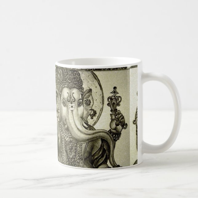 TAZA DE CAFÉ DIOS HINDÚ DEL ELEFANTE (Derecha)