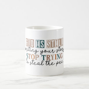 Taza De Café Dios inspirador sigue escribiendo tu historia