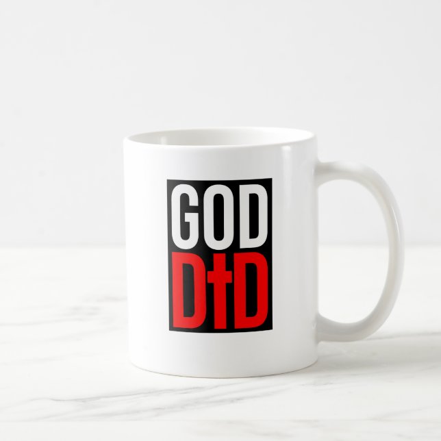 Taza De Café Dios lo hizo - Cristiano Inspirador (Derecha)