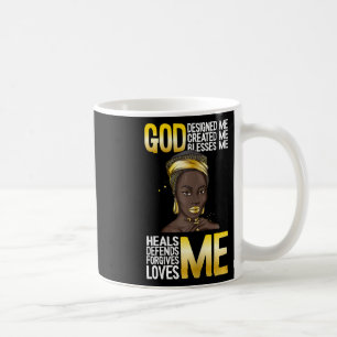 Taza De Café Dios me diseñó Mes de la Historia Negra Blm Melani