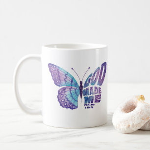 Taza De Café DIOS Me Hizo Salmos 139:14 Mujeres y Chicas Cristi