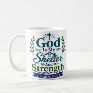 Taza De Café Dios Mi Refugio Y Fuerza Verso Pacífico