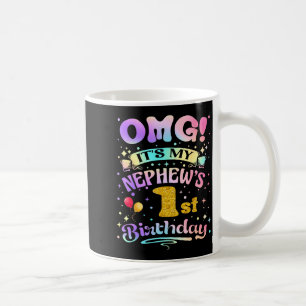 Taza De Café Dios mío es el primer cumpleaños de mi sobrino Fel