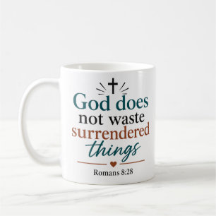 Taza De Café Dios No Desperdicia Cosas Entregadas Bíblico