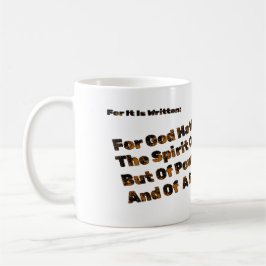 Taza De Café Dios No Nos Ha Dado El Espíritu Del Miedo