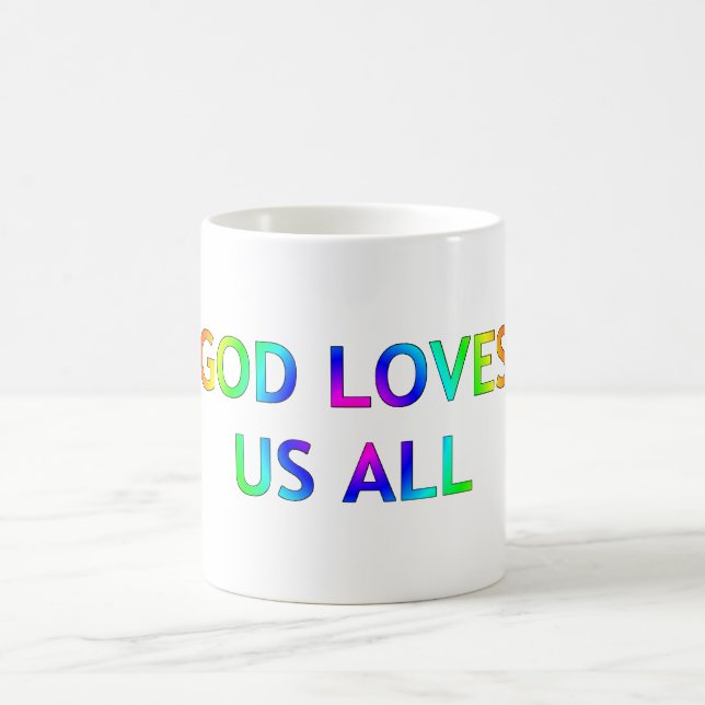 Taza De Café Dios nos quiere a todos (Centro)