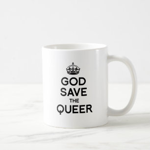TAZA DE CAFÉ DIOS SALVE AL QUEER