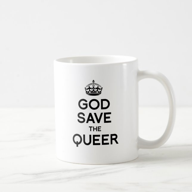 TAZA DE CAFÉ DIOS SALVE AL QUEER (Derecha)