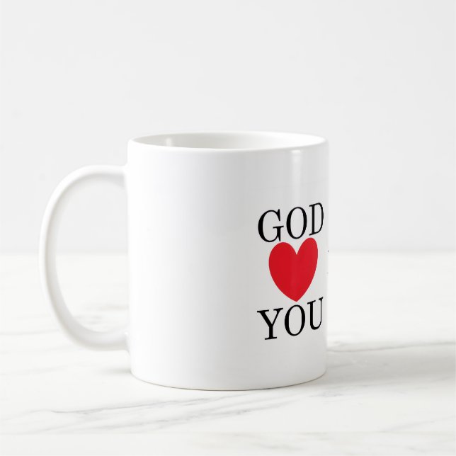 Taza De Café Dios te Corazón (Izquierda)