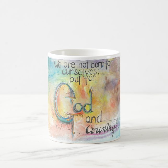 Taza De Café Dios y País (Centro)