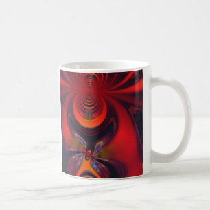Taza De Café Diosa ambarina - pasión del naranja y del oro
